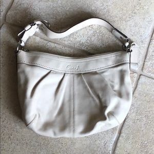 Tan Coach leather bag